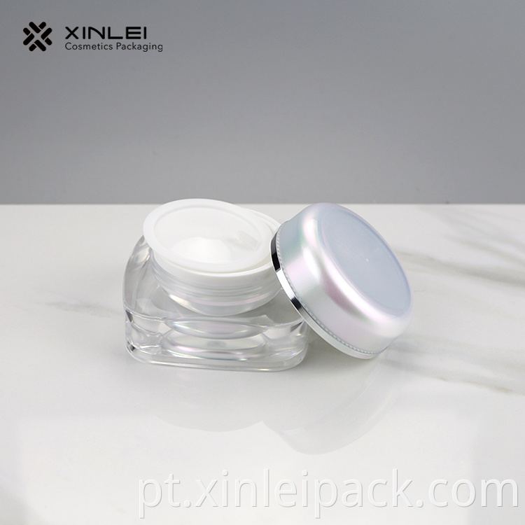Square Cosmetic Acrylic Jar 